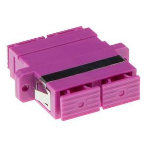 Fiber Optic Sc-sc Duplex Adapter Om4