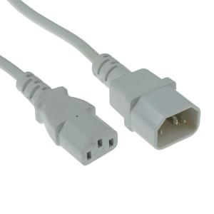 Power Cord C13 - C14 White 30cm